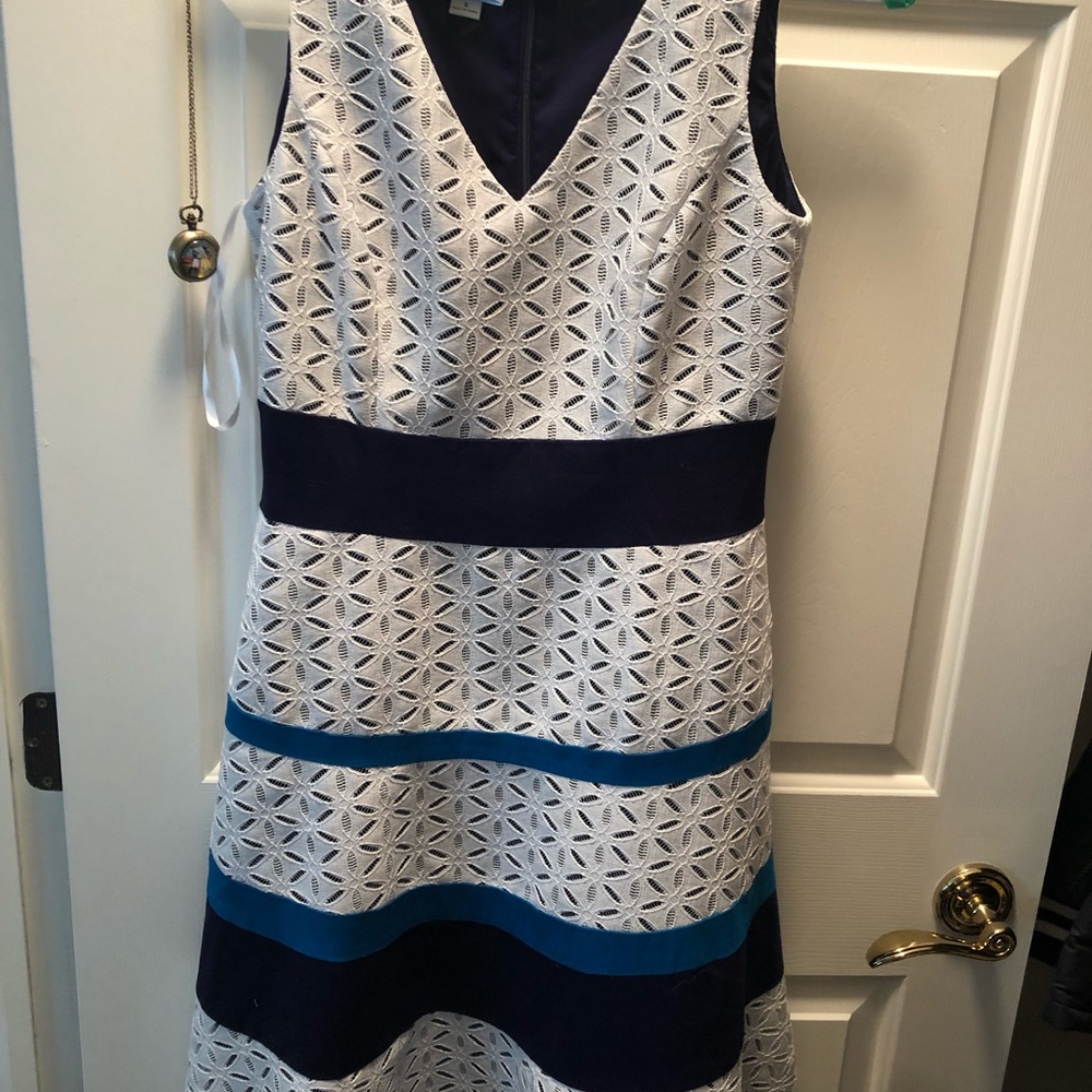 Blue and White Macy’s Dress